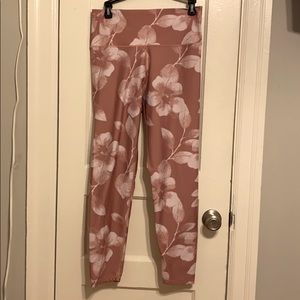 Floral workout leggings
